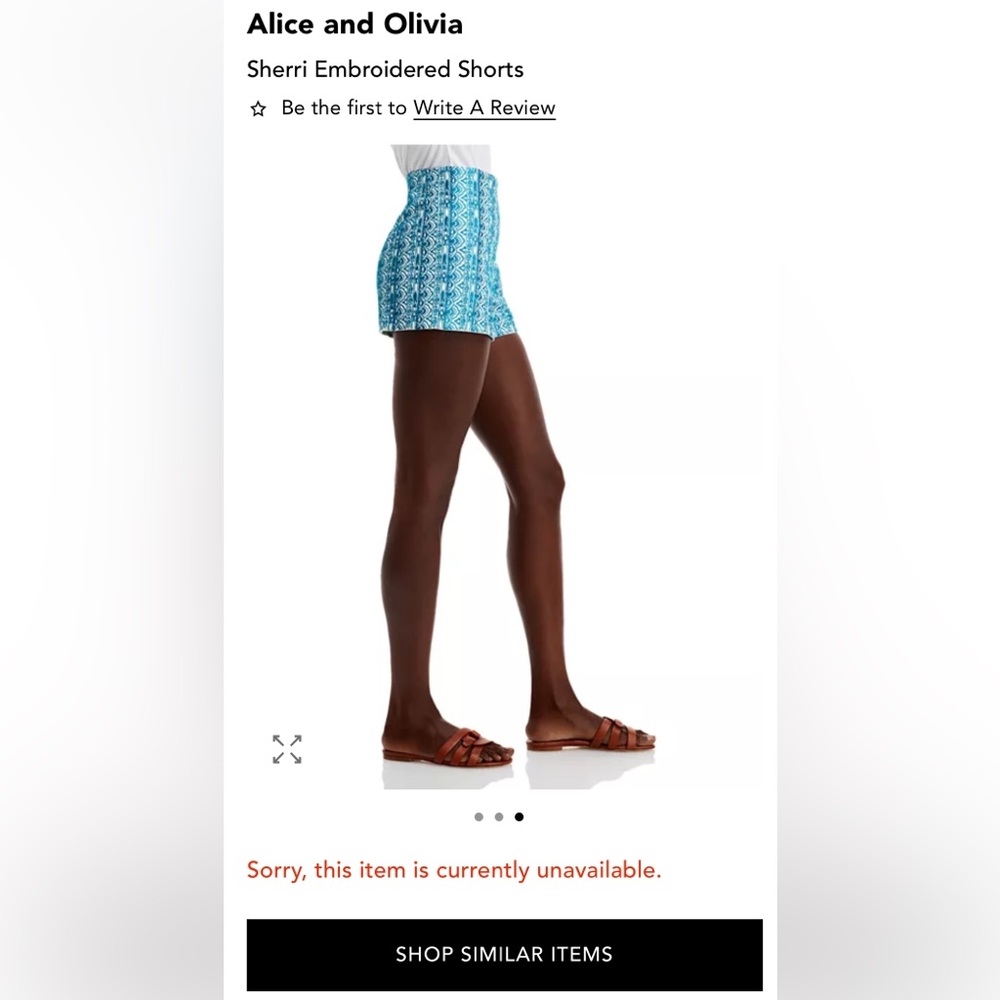 Alice + Olivia Sherri Embroidered Shorts | NWT | Size 4 - Picture 3 of 8